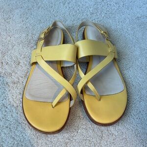 Cole Haan yellow sandals